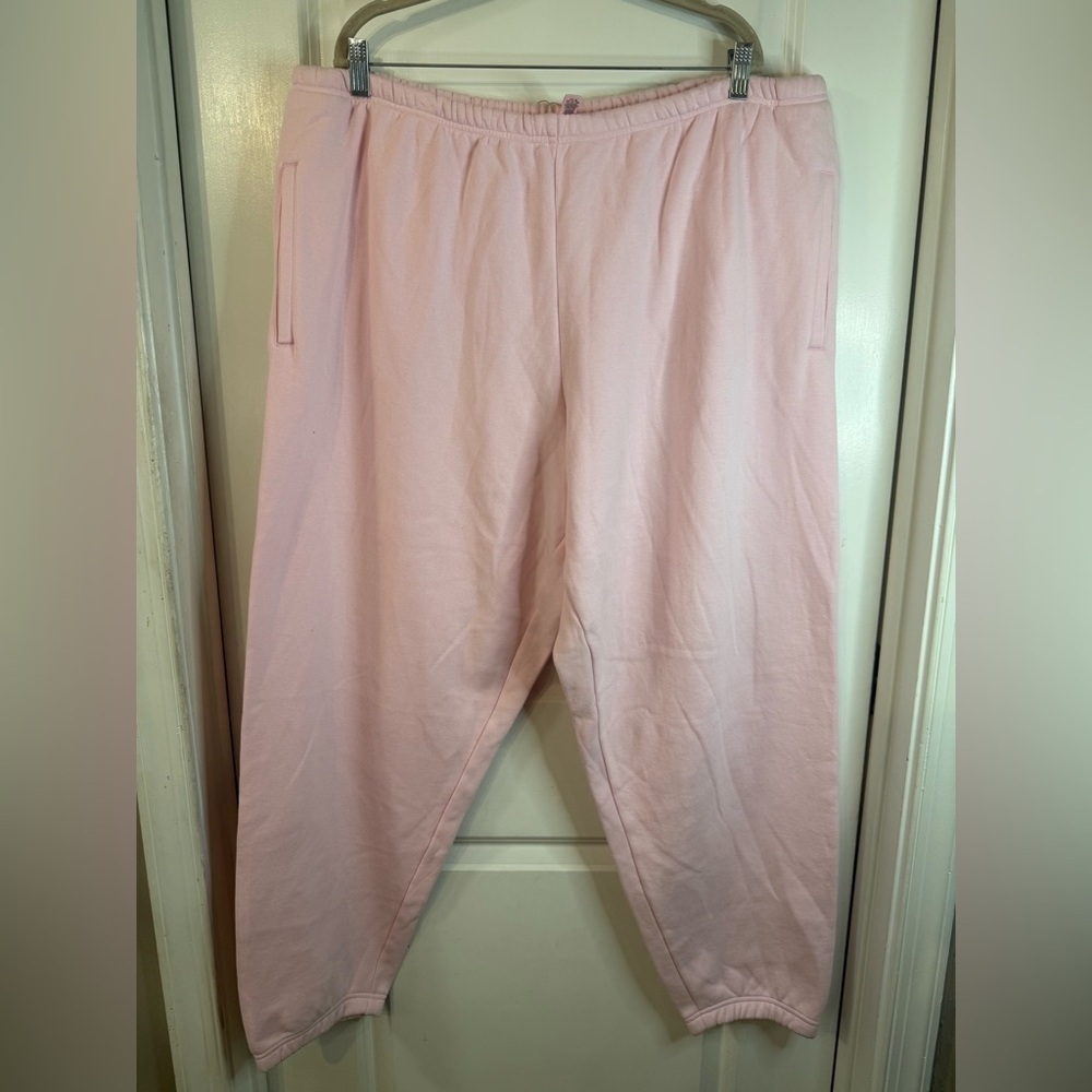 NWT Skims  Pink Classic Jogger Sweatpants - Size 3X